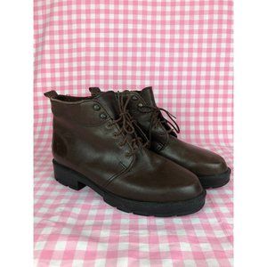 sz 8.5 vintage wanderlust canada brown leather lac